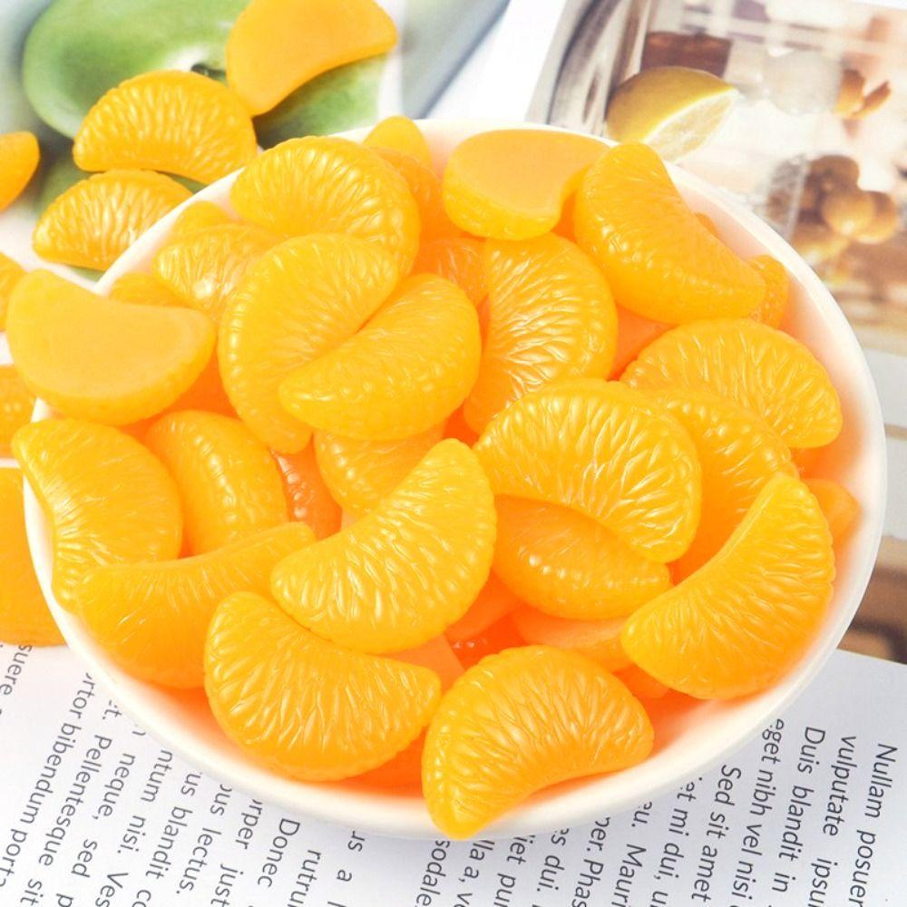 Decoration Lifelike Decorative Mini Fake Orange Slices Home Decor Artificial Fruit Simulation