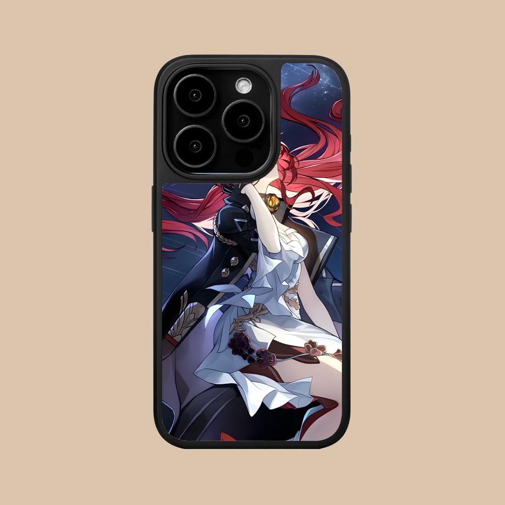 HSR Himeko Матовая поверхность Чехол для мобильного телефона для iPhone 17 16 15 14 13 12 11 Air Pro Max Plus Цветная крышка