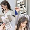 5-6pcs Pearls Elegant Vintage Hair Clips Women Fashion Geometric Flower Barrettes Headwear Girl Sweet Hairpins Hair Accessories
