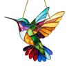 Bird Sun Catcher Ornament Stained Acrylic Flying Bird Suncatcher Colorful Window Hanging Decoration