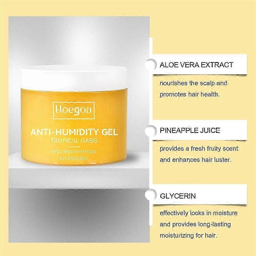 5pcs Tropical Oasis Anti-Humidity Gel - Frizz-free Firm Hold