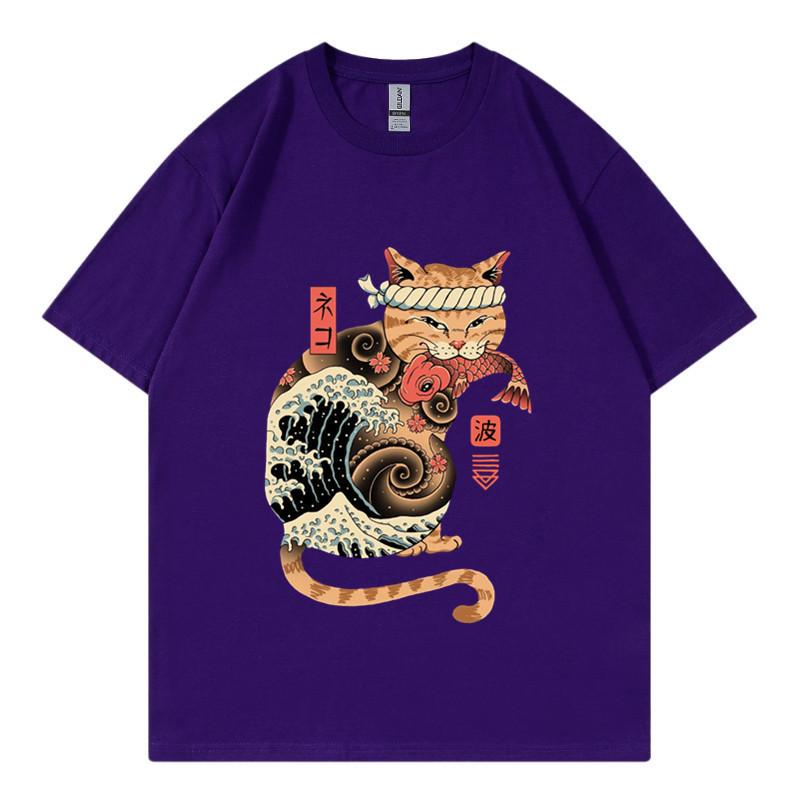 Trendy summer 2D digital printed Tshirt sports round neck casual short sleeved top