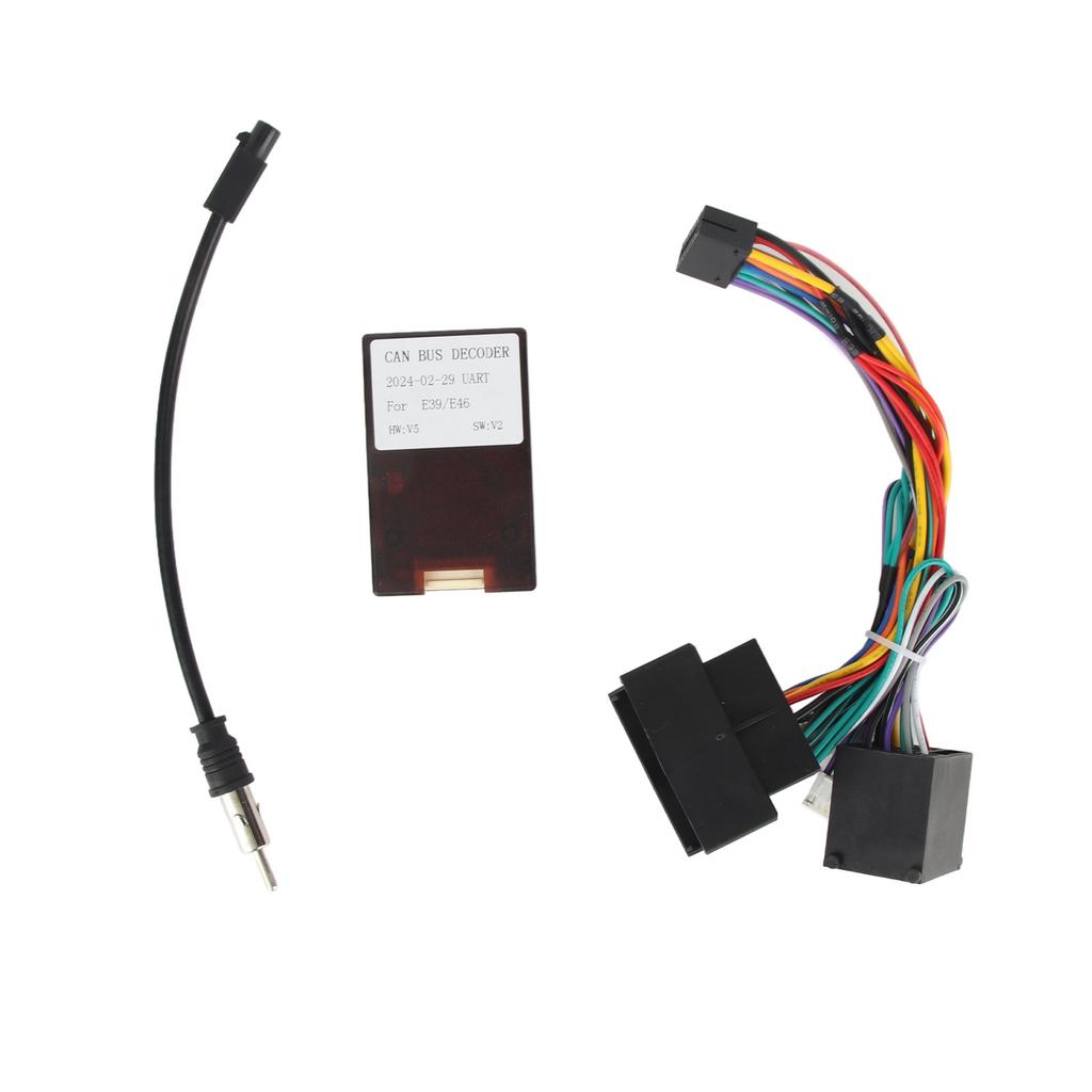 Car Power Cable Audio Wiring Harness Adapter with Canbus Box Replacement for F30 F10 X5 E46 E39 E53