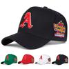 Men Letter A Embroidered Side WORLD Five-faced Hat Baseball Cap Outdoor Adjustable Sunscreen Leisure Hat Spring Autumn Travel Tourism Beach Vacation