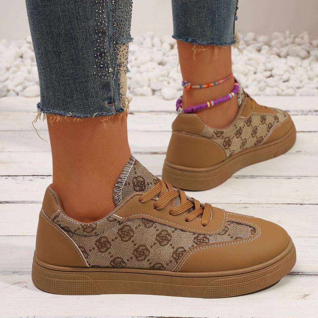 New Pattern Spring and Autumn New Designer Women's Board Shoes Fashion Low Top Plaid Casual Shoes Sneakers Ladies Sneakers