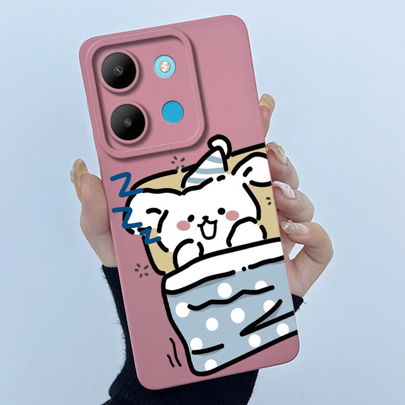 Для Infinix Smart7 X6515 Smart 7 HD X6516 Чехол Мягкий Силиконовый Чехол для Телефона Сладкий Рисунок Защитный Чехол Расписная Задняя Крышка