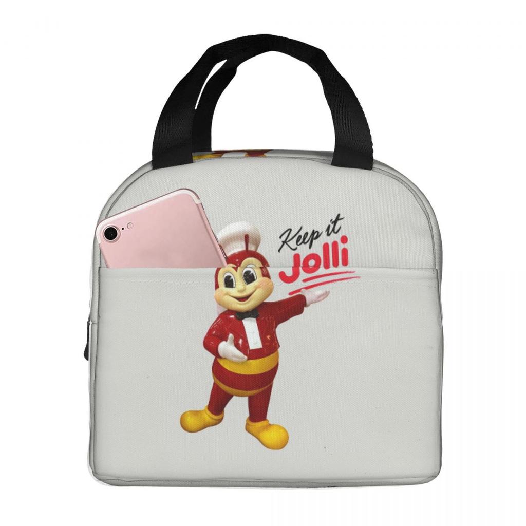 Jolli BAE JOLLIBEE Insulated Lunch Bag for Kids School Cooler Thermal Food Box Tote Leakproof Lunch Boxes Container