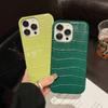 Fashion Senior Glossy 3d Crocodile Pattern Pu Hard Leather Phone Case For Iphone 13 7 8 Plus X 12 Xr Max 11 14 Pro Se 3 Xs Cover