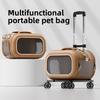 Cat Bag Portable Going Out Cat Case One Shoulder Crossbody Kitten Space Capsule Large Capacity Cat Hand Bag Pet Trolley Case