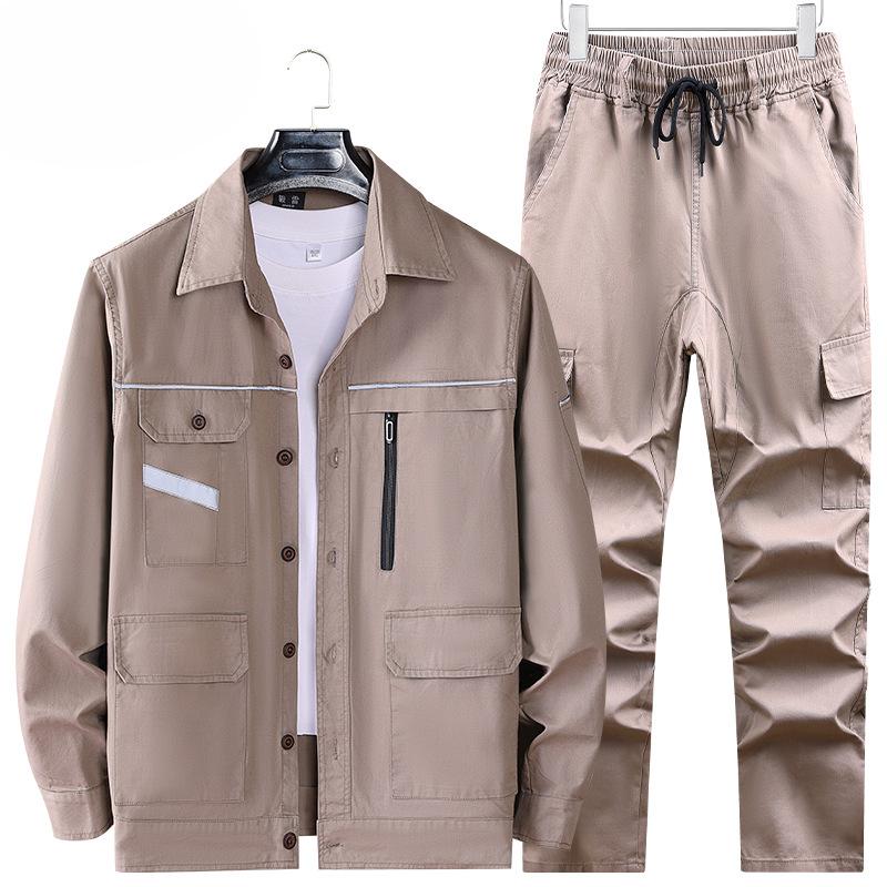Рабочий костюм мужской летний хлопковый тонкий антиожоговый уличный комплект из 2 предметов