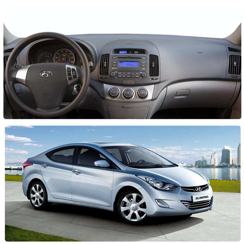 Защитный коврик на панель приборов для Hyundai Elantra Avante I30 HD 2007 2008 2009 2010 Автоаксессуары Коврик-солнцезащита на приборную панель
