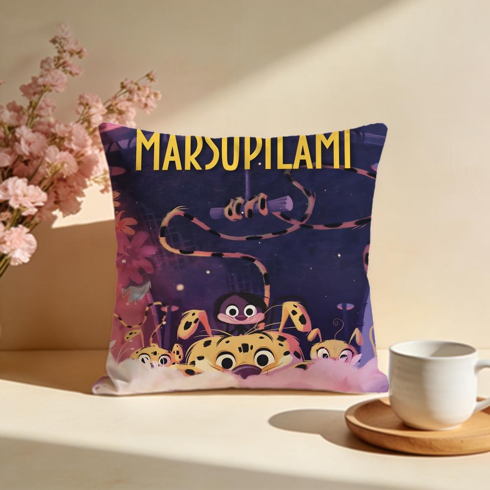 Popular MMarsupilamiful Cushion Cover Stylish Washable Pillow Cover Ideal for Couch Bedroom Car Decoration