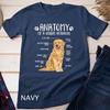 Funny Anatomy Golden Retriever Dog Lover Gift T-Shirt Unisex T-shirt