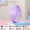 LED Digital LED Digital Wristband Waterproof Electronic Watch New Smart Silicone Wristband  Kids