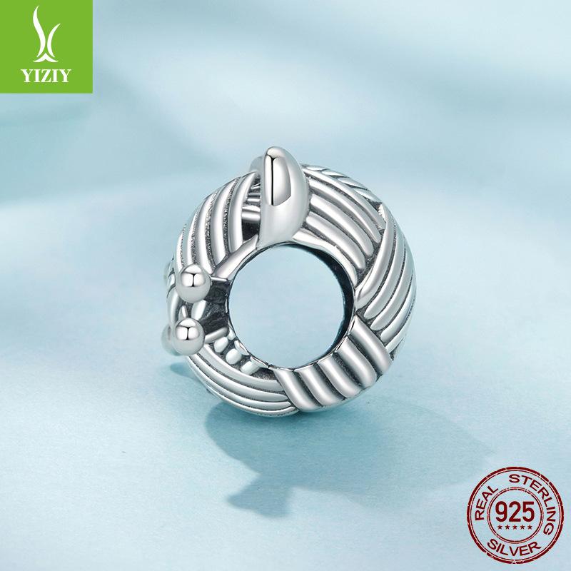 Бусины из стерлингового серебра S925 с кошачьей шерстью, милые бусины-аксессуары для DIY с домашним питомцем-кошкой