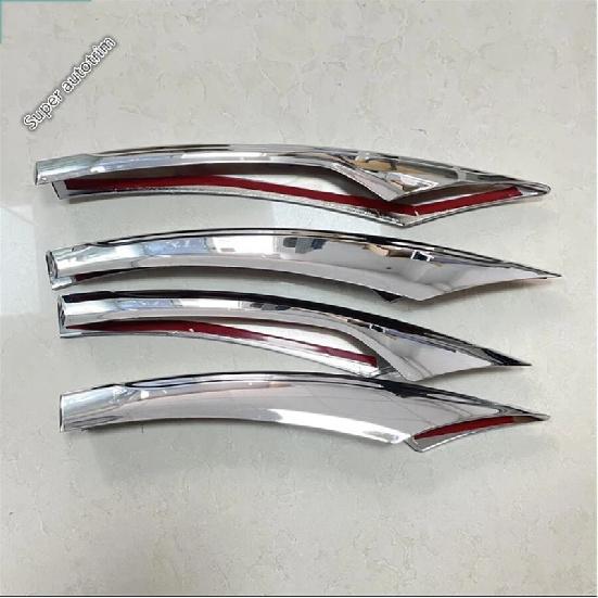 ABS Chrome Front Fog Light Lamp Eyebrow Bumper Eyelid Strip Cover Trim Accessories For Mercedes Benz E Class W213