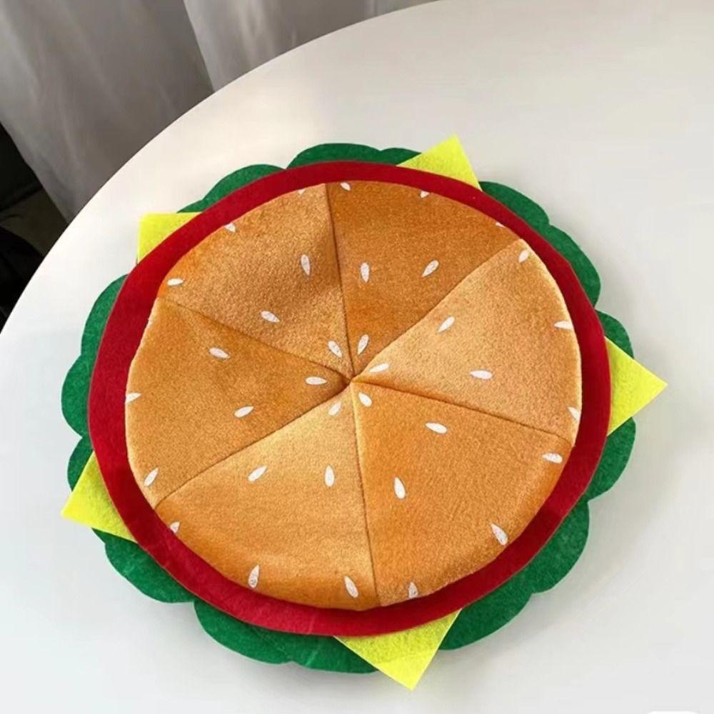 Cartoon Decorative Fries Hat Cute Halloween Cap Beach Cap Plush Toys Caps Cosplay