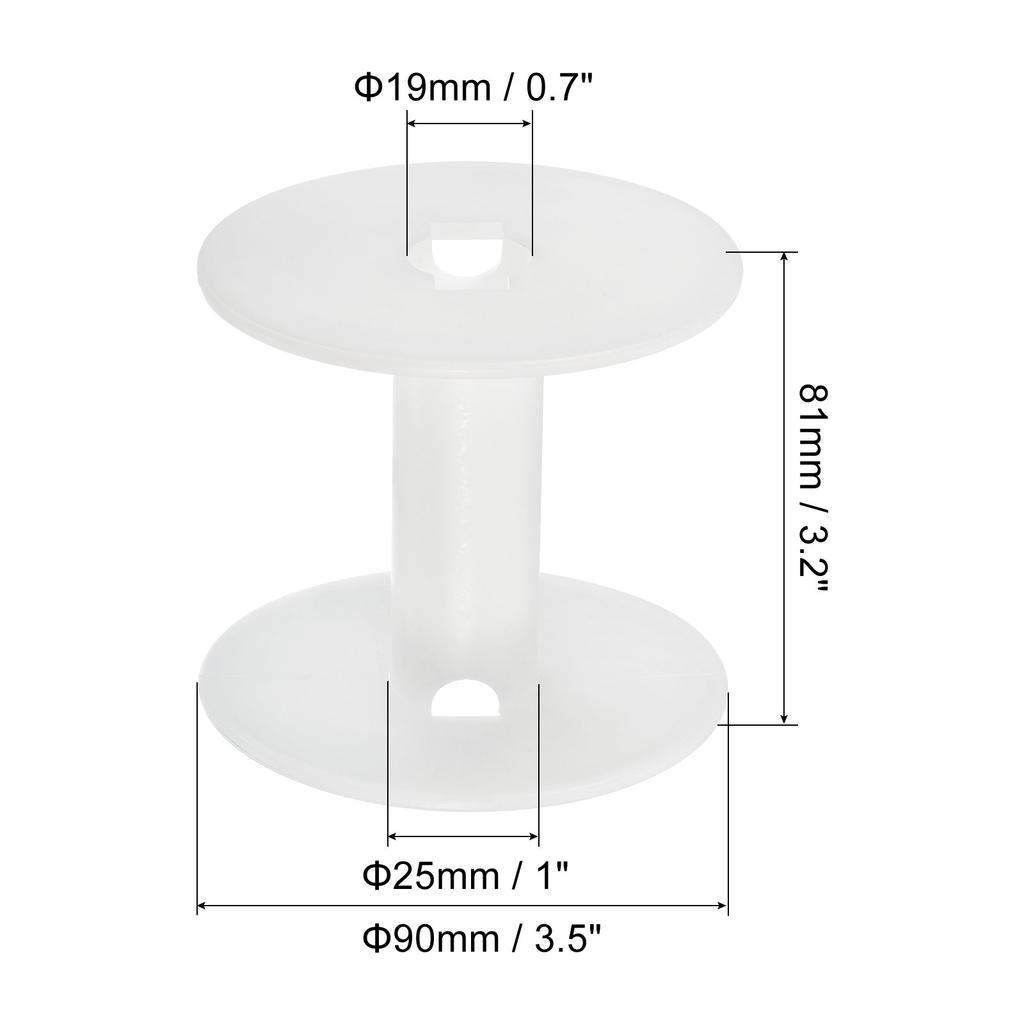 10/20/50pcs Floss Bobbins Plastic Empty Thread Spools Wire Weaving Bobbin Chain Tape for Sewing Embroidery 2.2 Inch To 3.5 Inch