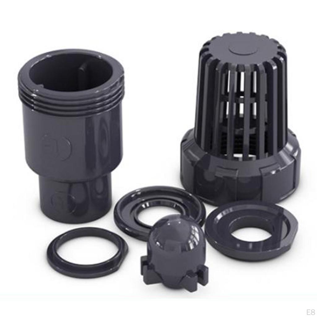 Water Pump Foot Valve Backflow PVC Convenient Accessories Check Net for Industrial Garden