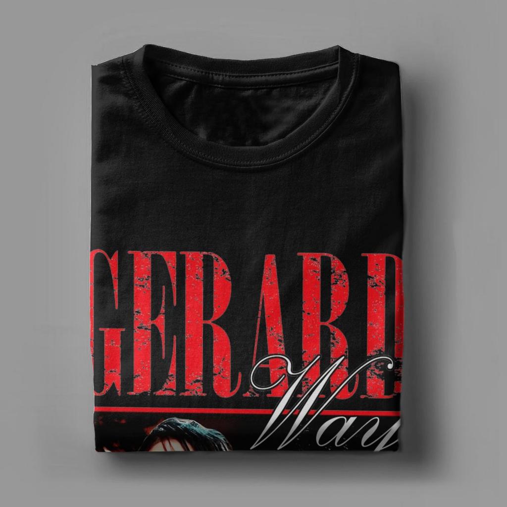 Мужская повседневная футболка Gerard Way MCR, 100% хлопок, круглый вырез, короткий рукав, уникальная одежда.