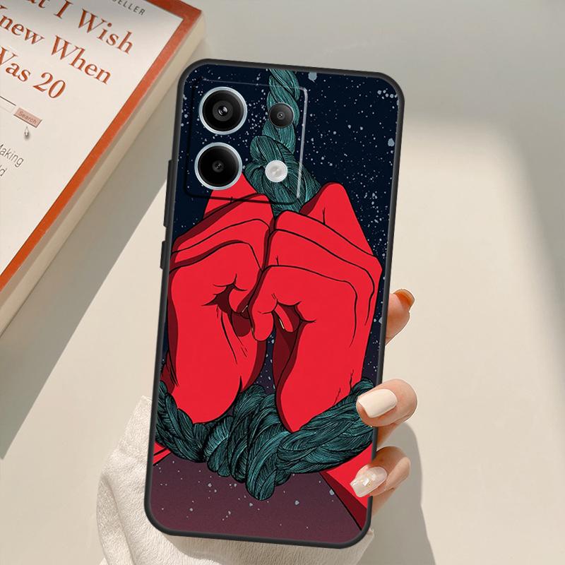 Sexy Lady Red Lips Girls Funda For Xiaomi Redmi Note 14 13 10 11 12 15 Pro Plus Case For Redmi 15 14C 12C 10C 13C 15C