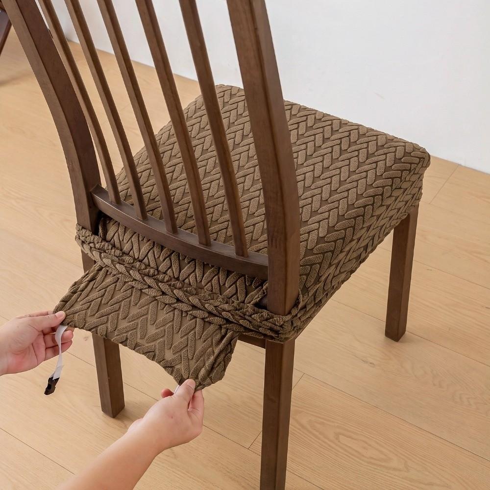 Anti-Slip Buckle Dining Chair Cover Breathable Stretch Chair Cushion Cover Chair Protection