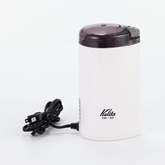 Kalita Electric Coffee Mill CM-50 W Measuring Spoon 43015 White