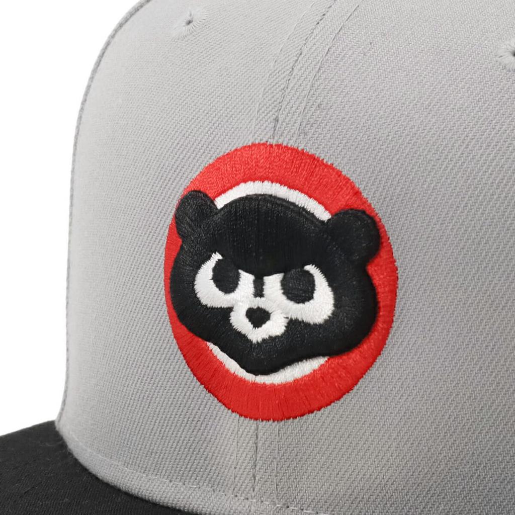 NEW ERA Cap 59FIFTY 2Tone MLB Chicago Cubs Side Patch Gray black 14562009 NER35C4087 7 1/4