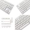 Колпачки для клавиш PBT профиля XDA с японскими символами, 126 шт., молочно-белые, минималистичная тема для кастомизаторов механических клавиатур