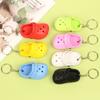 Mini Slipper Shoes Keychain Cute 3D EVA Beach Hole Little Croc Shoe Key Chain Women Backpack Pendant Keychain Accessories
