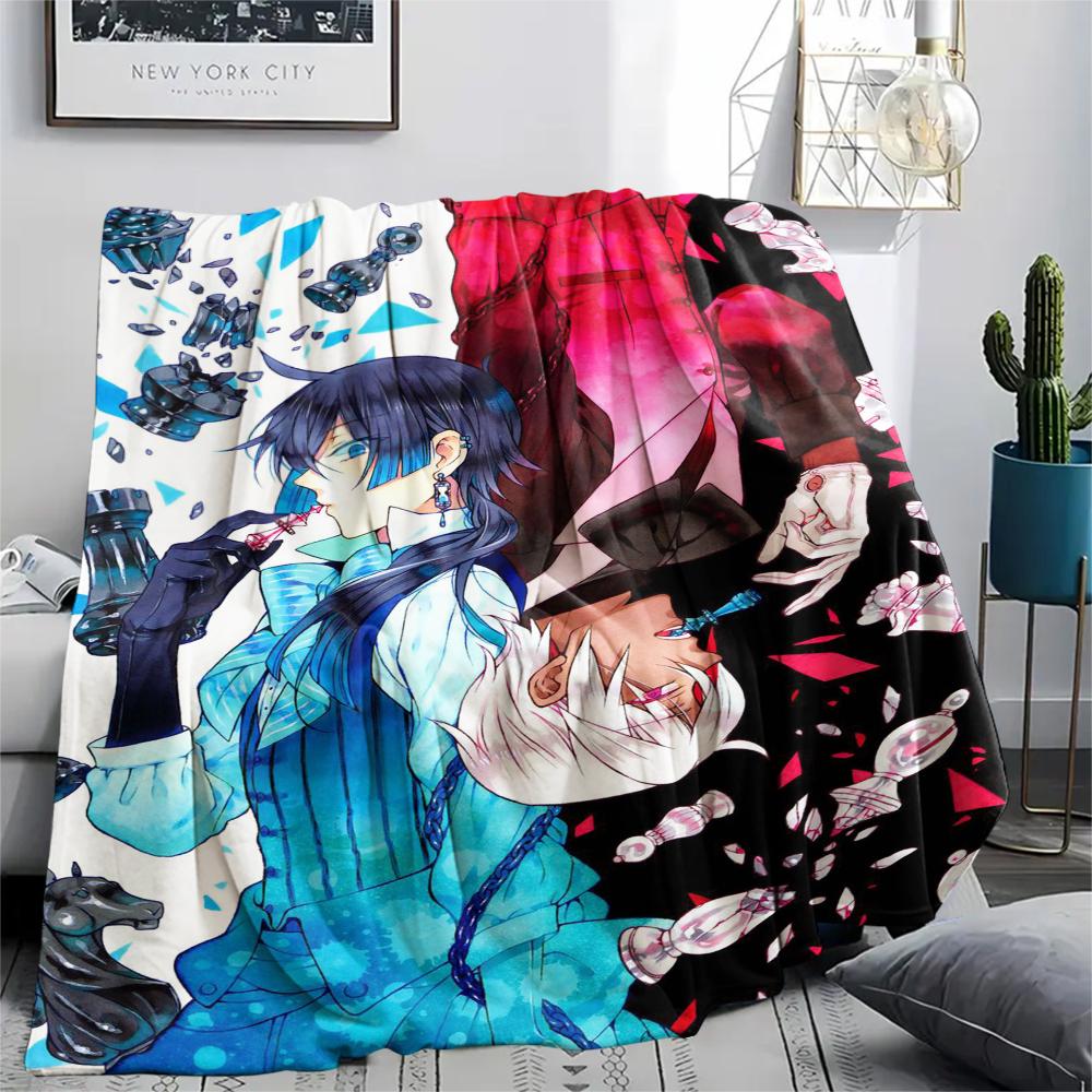 1PC Vanitas's Journal Print Flannel Blanket, High quality Comfortable for All Seasons, Home Decor, Warmth and Comfort, Perfect for Christmas Gifts236