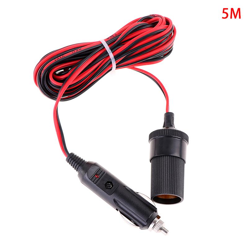 5M 12V Car Extension Cable for Cigarette Lighter Car Cigarette Lighter