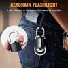 Мини-фонарики-брелоки с красным и синим светом, USB-перезаряжаемые, сверхяркие рабочие фонари, портативные кемпинговые фонари, для поиска, пеших прогулок