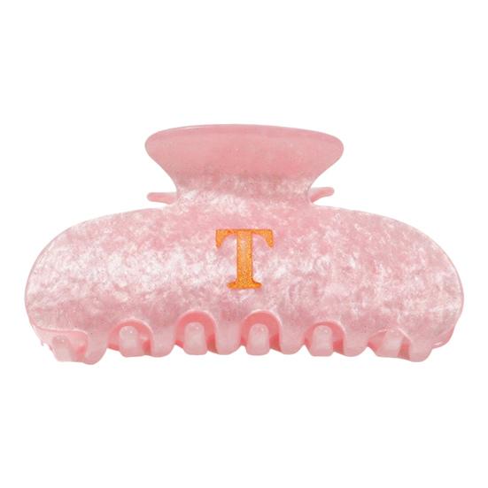 Женская заколка для волос с принтом букв, противоскользящими зубцами, зажим для волос на затылок, большой размер, зажим для волос для душа, аксессуар для волос