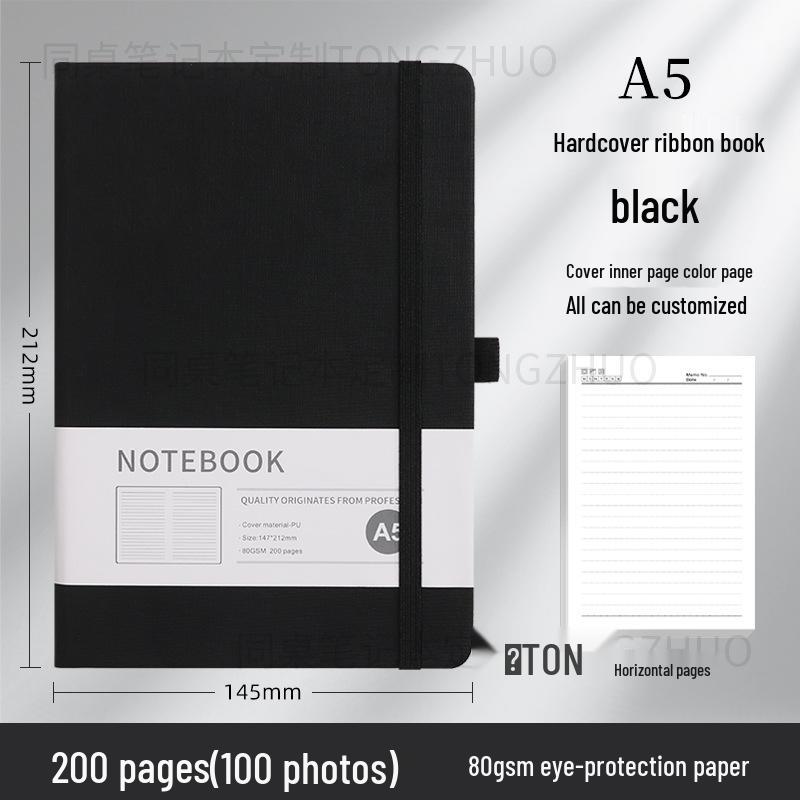 Высококачественный блокнот A5 с индивидуальным дизайном и резинкой для бизнеса и офиса