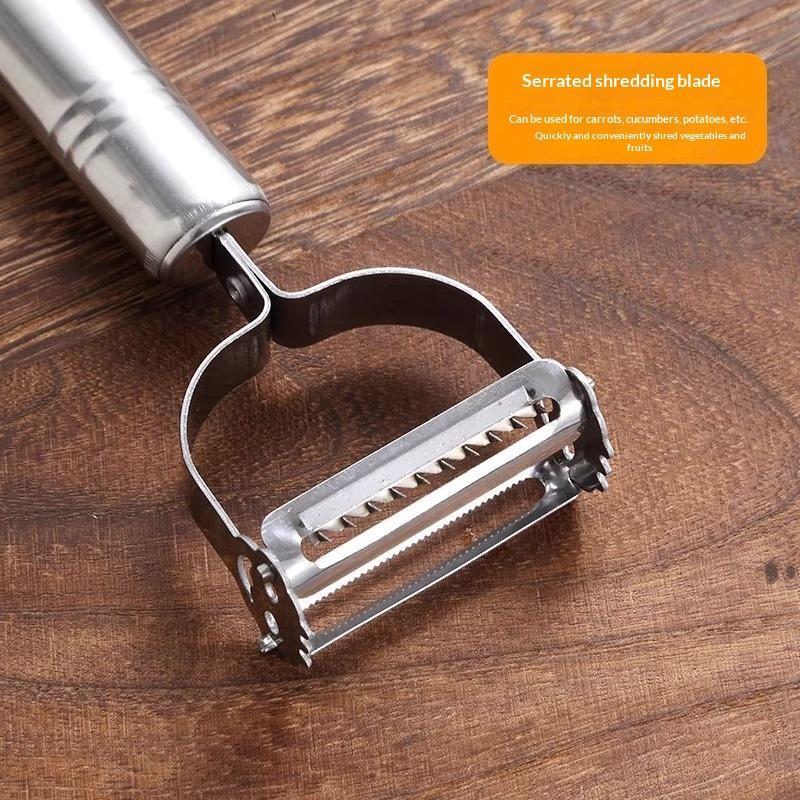 For Kitchen Fruit Vegetable Prep Stainless Steel Dual Side Vegetable Peeler With Peeling And Julienning Functions7