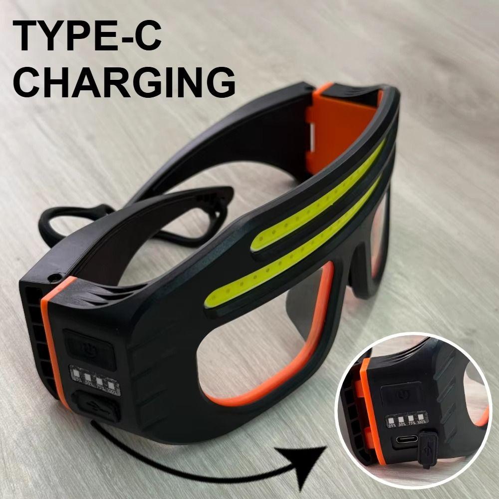 Multi-functional Headlamp Type-C Charging LED Flashlight Eyeglass Lamp for 800mah Fixing Thin