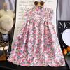 Korean Style Girl Summer Floral A Line Dress With Soft Fabric For Toddler Girls
