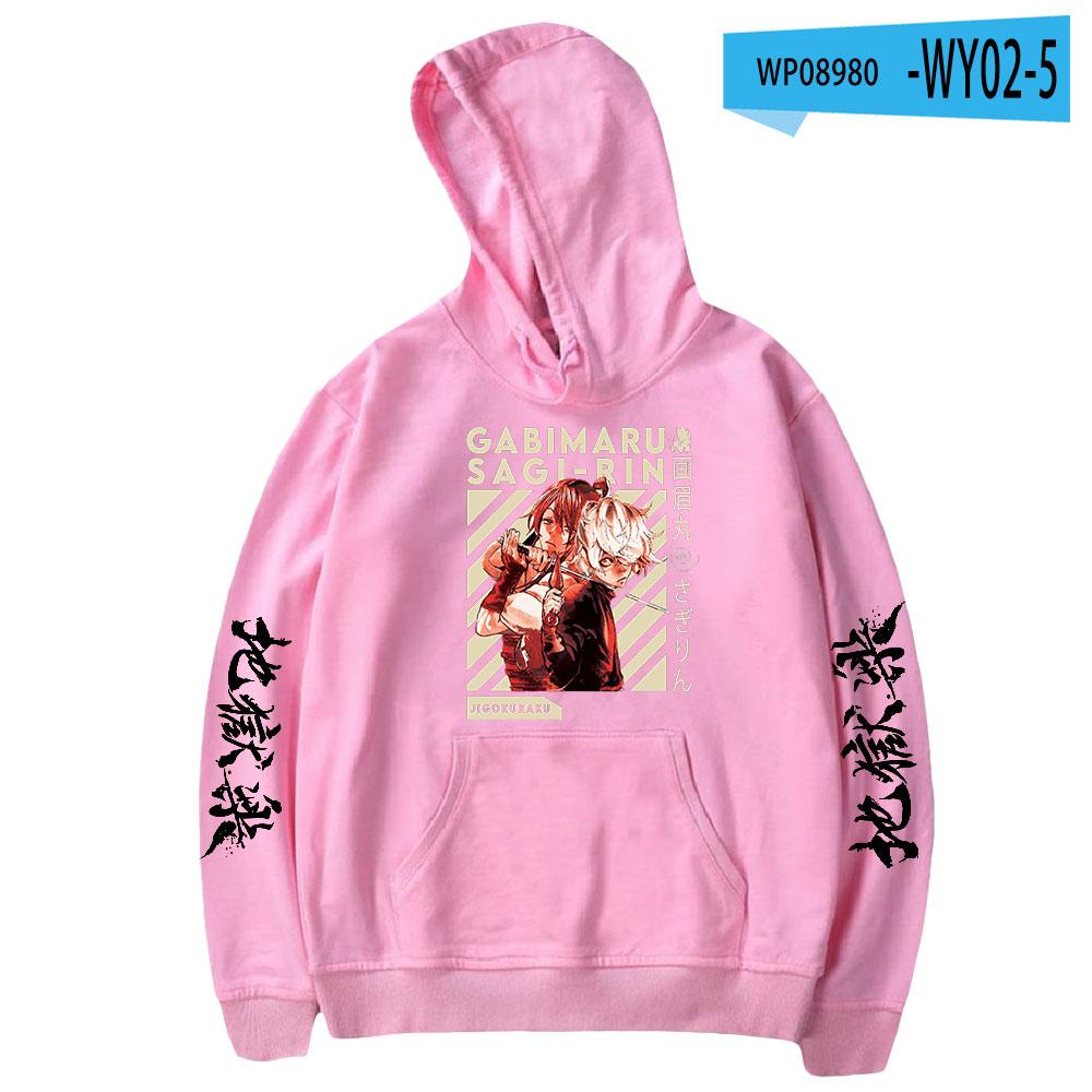 2023 Jigoku Raku Габимару Аниме Худи с длинным рукавом Женская Мужская Толстовки Харадзюку Уличная одежда Jigokuraku Манга Одежда худи