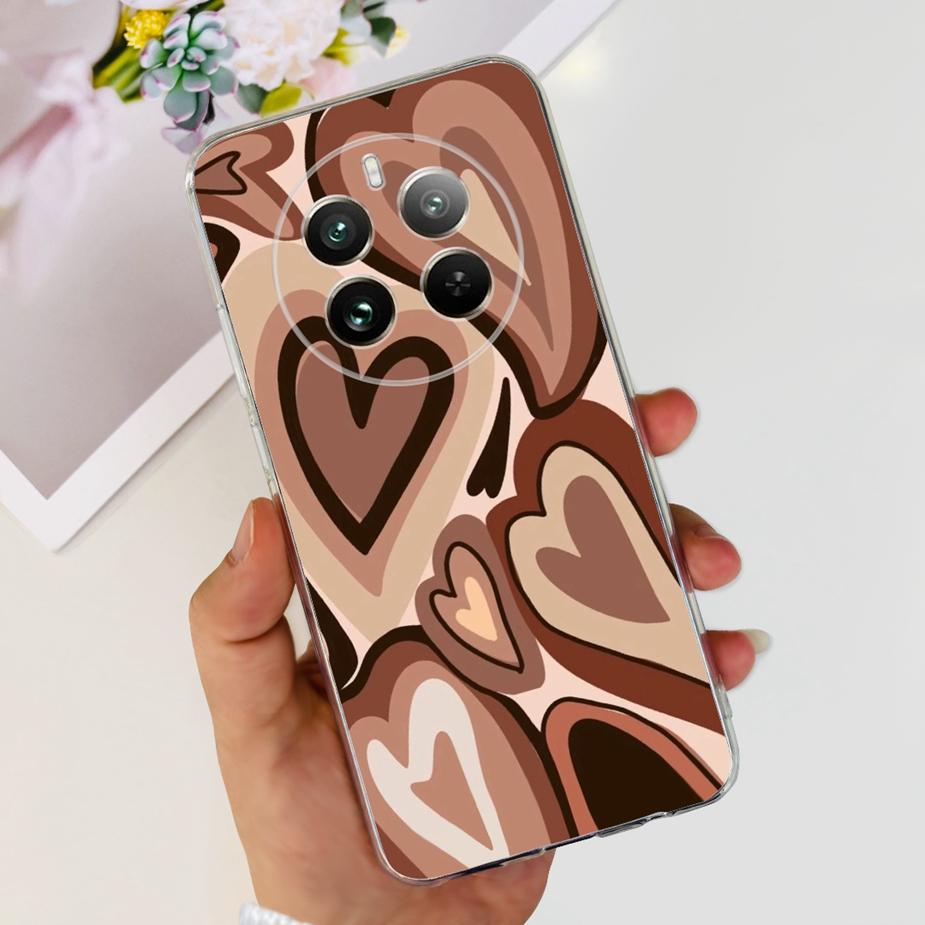 Чехол для Realme 12 Pro Plus Новый Модный Расписной Чехол Прозрачный Силиконовый Мягкий ТПУ Чехол для Телефона Для Realme 12 Plus Realme12 Pro + Корпус