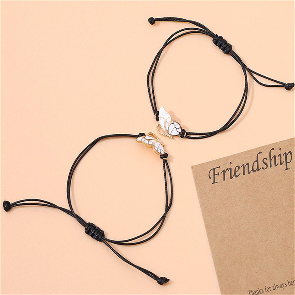 Jewelry Friendship Gifts BFF Bracelets Best Friends Butterfly Friendship Bracelets for 2 Girls