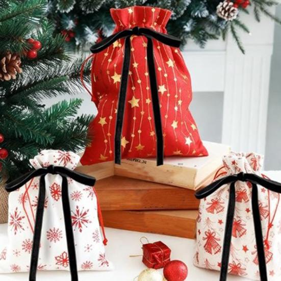 24 Pcs Velvet Bows for Christmas Tree Vintage Ribbon Bow Ornaments with Twist Tie for Wreaths Garland Crafts Holiday Wedding Party Gift Wrapping