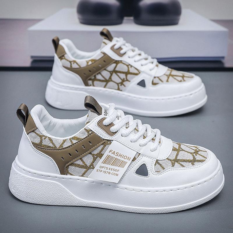 Массивные кроссовки размера плюс 45 для мужчин, модные повседневные туфли из микрофибры, кожи и сетки, дышащие, на увеличенной платформе