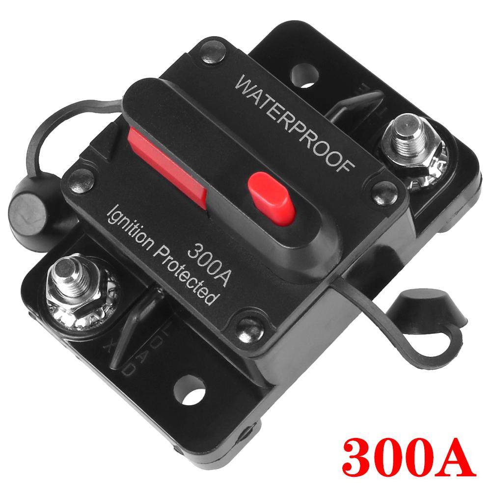 Предохранитель Сброс Автомобиль Лодка Авто Водонепроницаемый Блок Предохранителей 12-48В DC Автомобильные Предохранители Усилитель Предохранитель 300А АМП Автоматический Выключатель Сброс Предохранителя