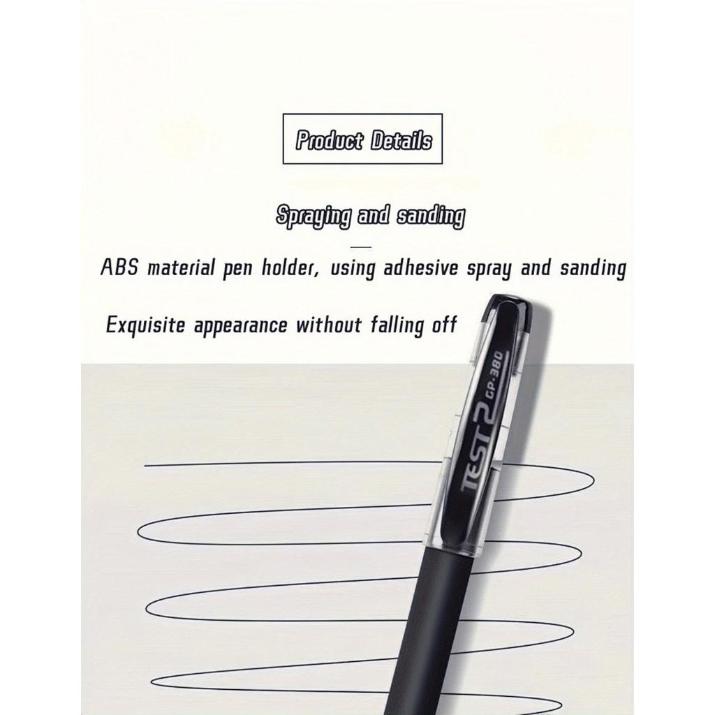 20 Pieces of 0.5mm Black Gel Pens, Suitable for School or Office Use, Business Signature Pens, Student Examination Pens