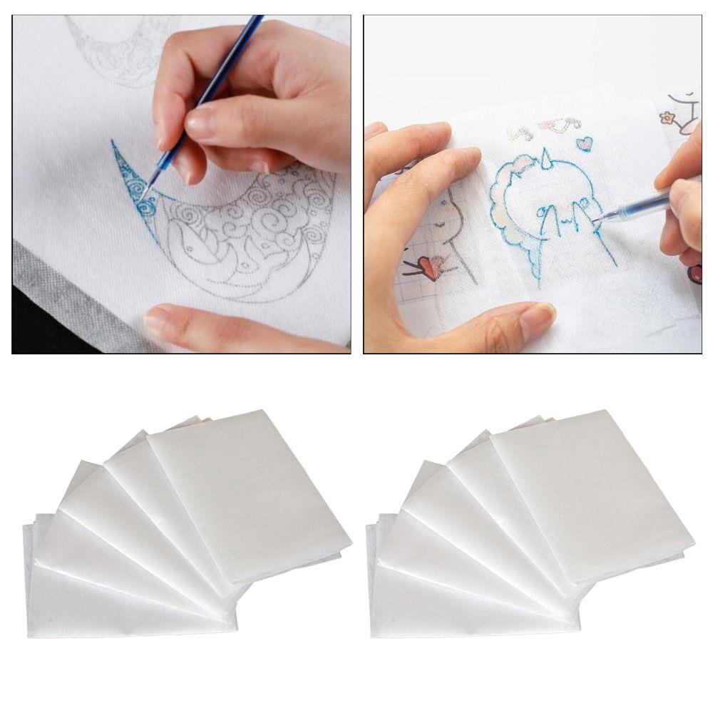 10Sheets Hand Stitch Embroidery Transfer Paper Copy Pattern Tracing Paper  Beginners