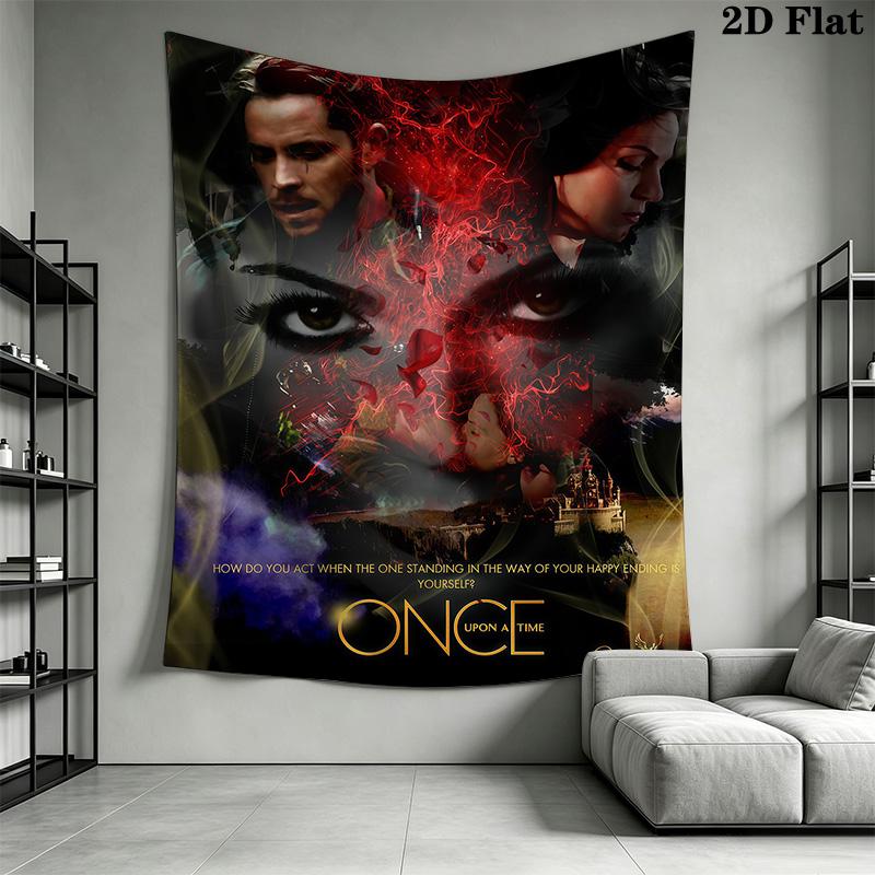 Once Upon Time Tale Unfolds Tapestry Fashion Print Wallmounted Work Of Art Home Decor Background Wall Hanging Cloth