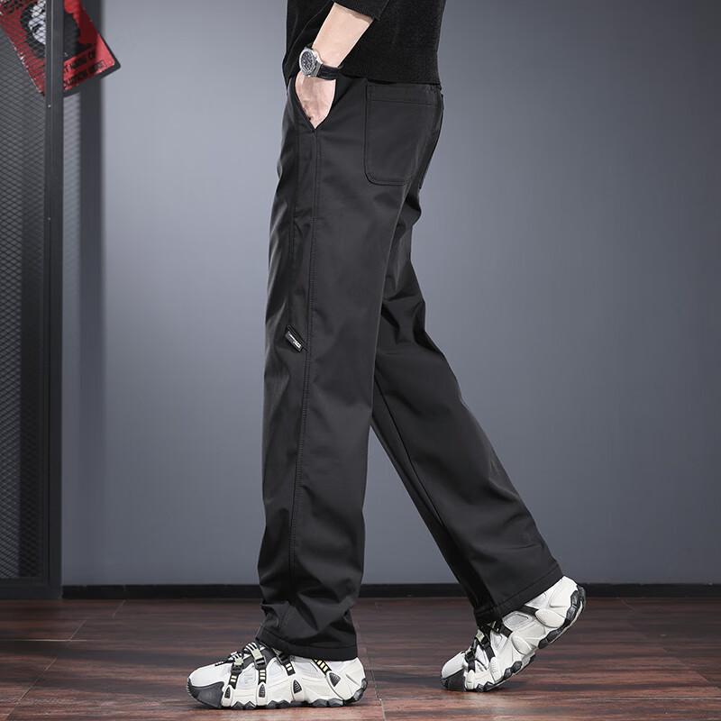 Мужские водостойкие прямые брюки из мягкой оболочки Jie Leinuo для активного отдыха