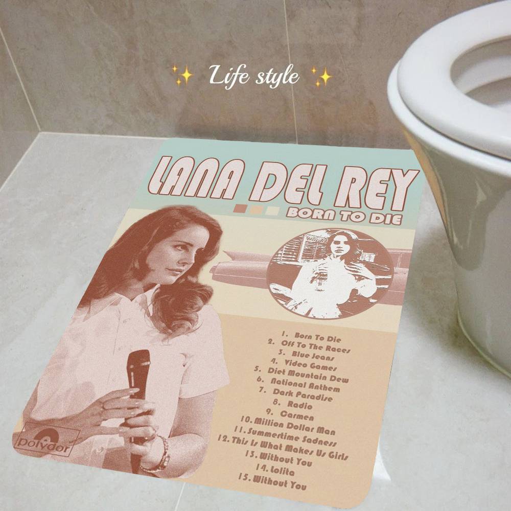 Коврик для пола Lana Del Rey Прямоугольный Противоскользящий Домашний Мягкий Коврик для ванной Передняя дверь Внутренний Наружный Коврик Отель Декор Коврик