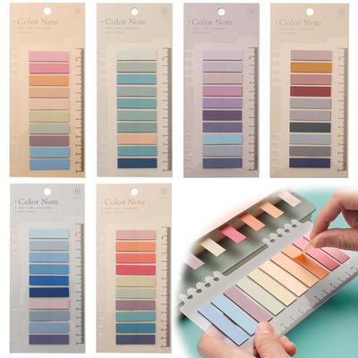 60 цветов Моранди липкие закладки для заметок, пишущиеся, липкие заметки для страниц, водонепроницаемые ПЭТ маркеры для страниц, самоклеящиеся, классифицирующие файловые этикетки